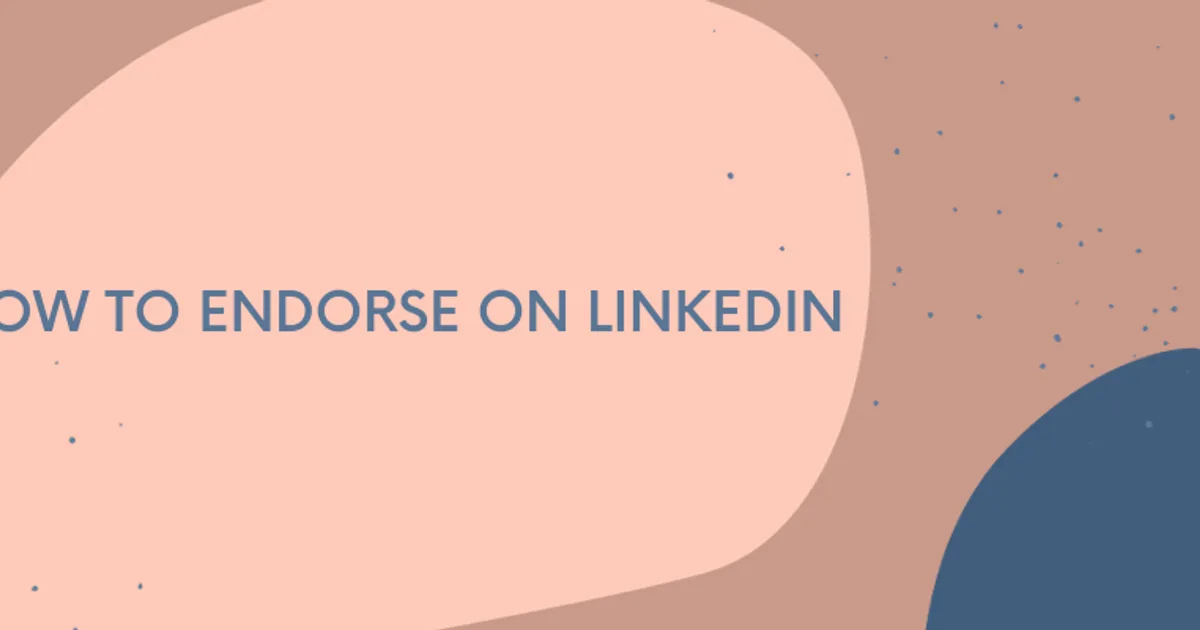 How do I endorse on LinkedIn?