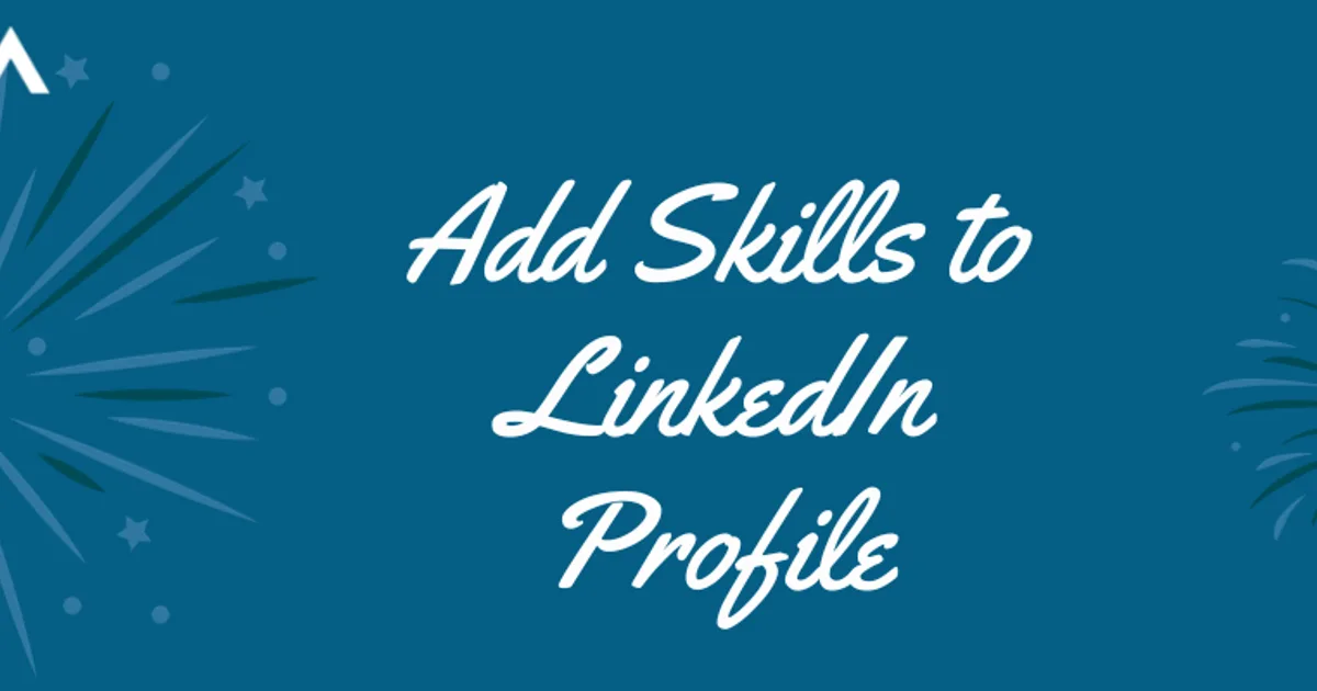 How to add skills to LinkedIn