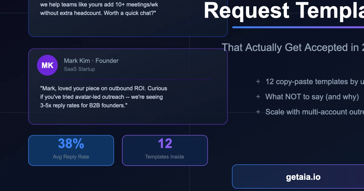 12 LinkedIn Connection Request Message Templates That Actually Get Accepted in 2026