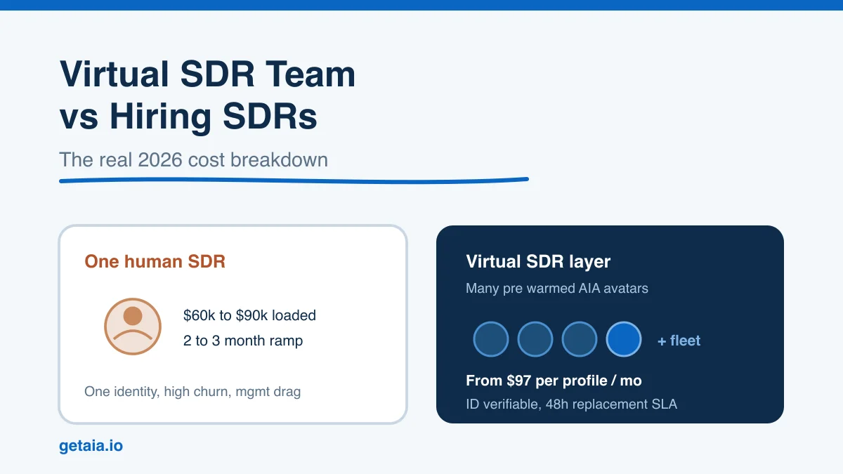 Virtual SDR Teams vs Hiring SDRs: The Real 2026 Cost Breakdown